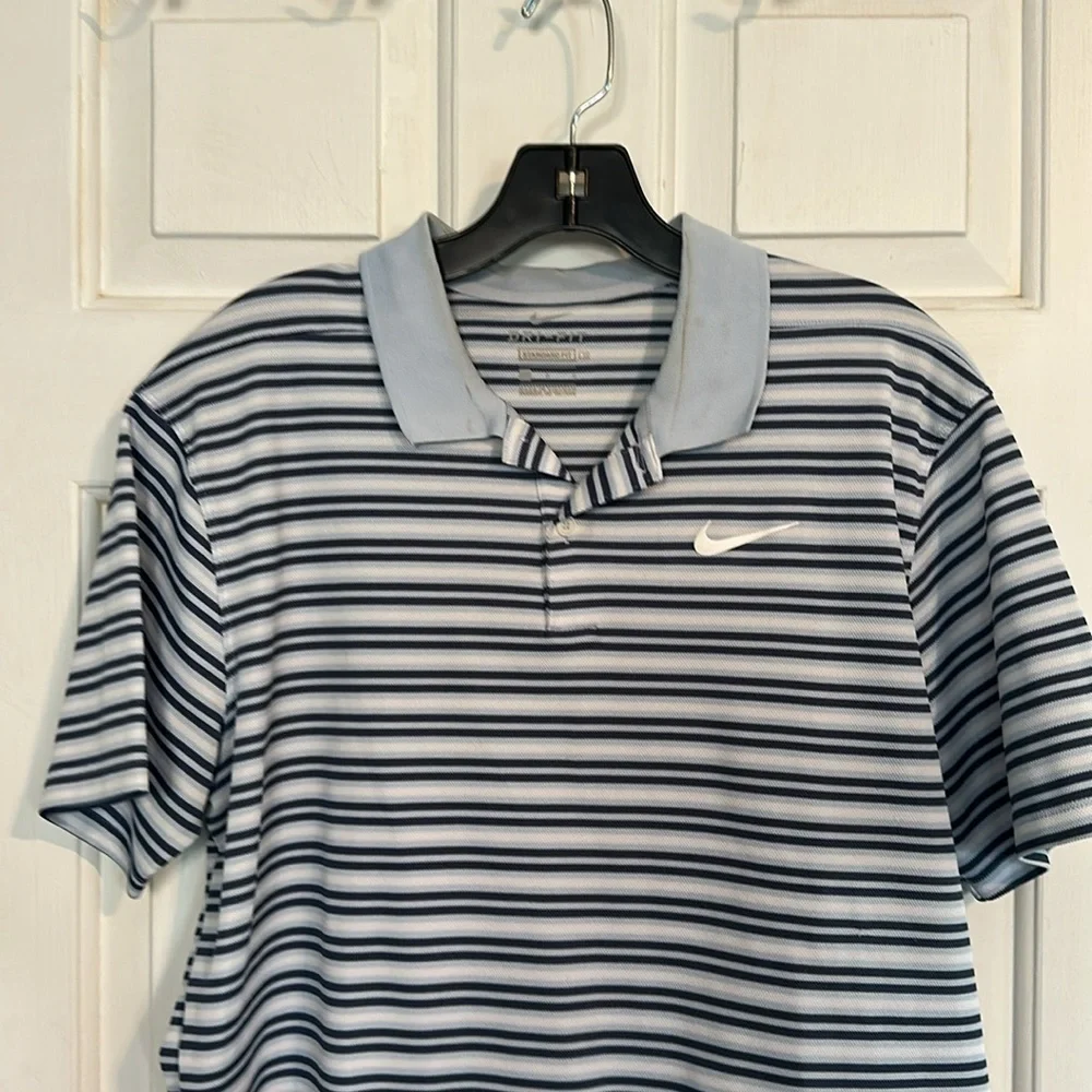 Nike men’s polo size large stripes